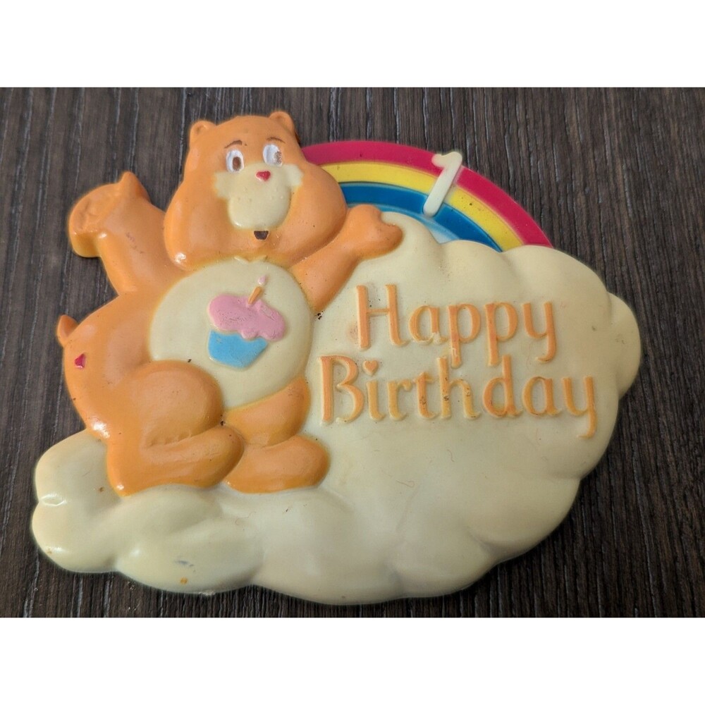 VTG Wilton 1984 Care Bears Birthday Cake Topper Ages 1-6 By American Greetings